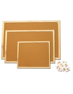 ΠΙΝΑΚΑΣ ΦΕΛΟΥ CW-4060 ΜΕ ΞΥΛΙΝΟ ΠΛΑΙΣΙΟ 40Χ60 CΜ