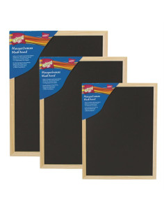 ΜΑΥΡΟΠΙΝΑΚΑΣ GRΟΟVΥ ΜΕ ΞΥΛΙΝΟ ΠΛΑΙΣΙΟ 30Χ40 CΜ