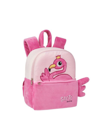Animal Pictures Flamingo Plush Toddler Backpack - 22 x 27 x 10 cm - Pink