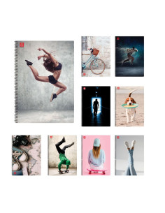 Illustration Τετράδιο Σπιράλ Β5 2 θεμάτων