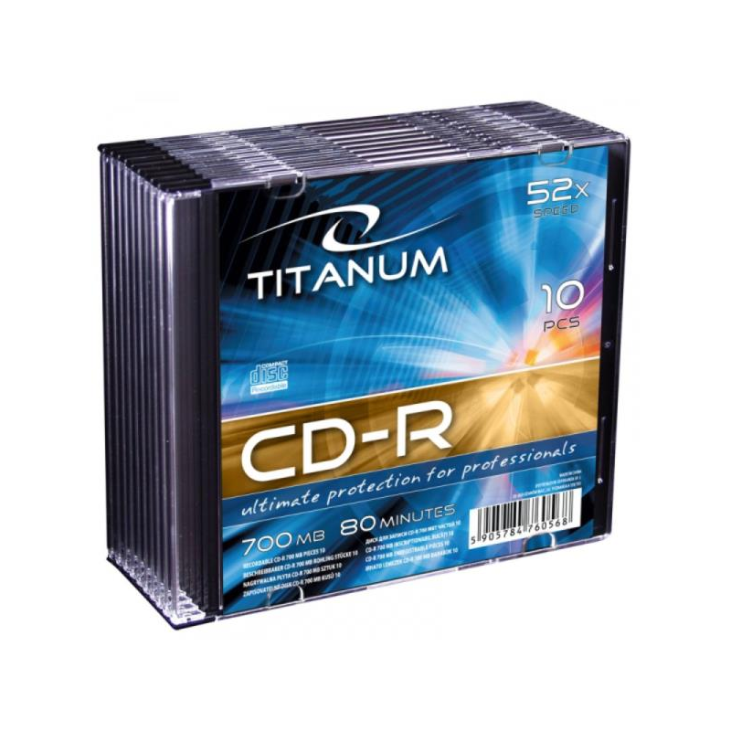 CD-R 700 MB 52x TITANUM SLIM CASE