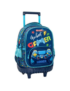 ΣΧΟΛΙΚΗ ΤΣΑΝΤΑ ΤΡΟΛΕΫ ΔΗΜΟΤΙΚΟΥ MUST THE BEST GAMER 3 ΘΗΚΕΣ