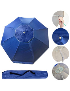 Ομπρέλα Παραλίας Alu-Fiberglass 2m με Επένδυση UV