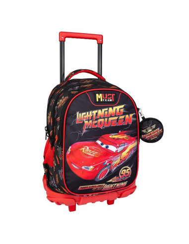 Σχολική Τσάντα Τρόλεϊ Δημοτικού Disney Cars Lightning Mcqueen Must Team 3 Θήκες