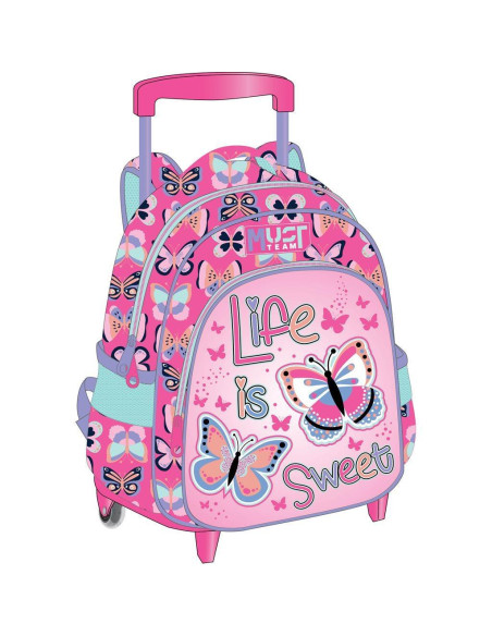 Σχολική Τσάντα Τρόλεϊ Νηπίου Must Team Life Is Sweet 2 Θήκες