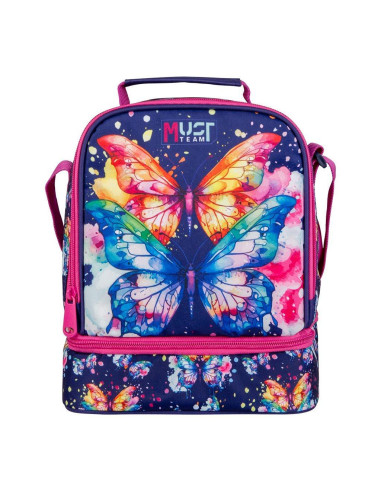Τσαντάκι Φαγητού Ισοθερμικό Must Team Yummy Butterfly 2 Θήκες