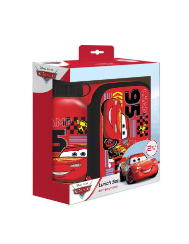 Σετ Φαγητού Disney Cars Φαγητοδοχείο 800ml-Παγούρι Αλουμινίου 500ml