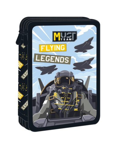 Σχολική Κασετίνα Διπλή Γεμάτη Must Team Flying Legends