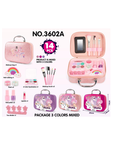 Βαλιτσάκι  ομορφιάς  Unicorn με αξεσουάρ
