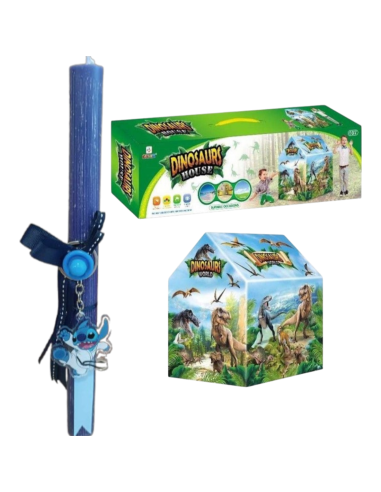 LOGOPAIGNIO ΛΑΜΠΑΔΑ ΜΕ ΣΚΗΝΗ ΔΕΙΝΟΣΑΥΡΩΝ