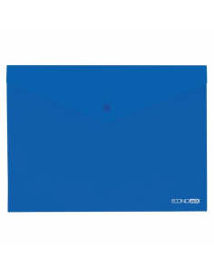 ΦΑΚΕΛΟΣ ΔΙΑΦΑΝΗΣ PP ECONOMIX  ΚΟΥΜΠΙ 24Χ33 ΜΠΛΕ